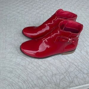 Gymboree red boots youth girl size 3, new without tags